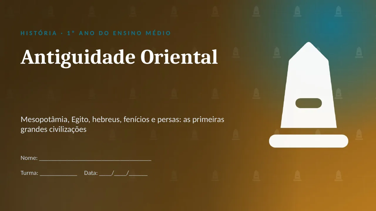 Capa da apresentação Antiguidade Oriental