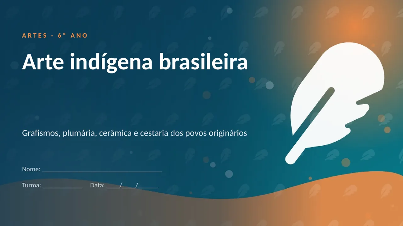 Capa da apresentação Arte indígena brasileira