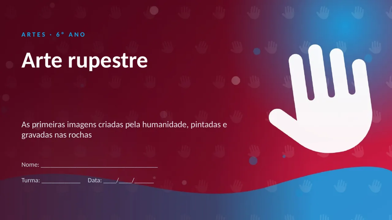 Capa da apresentação Arte rupestre