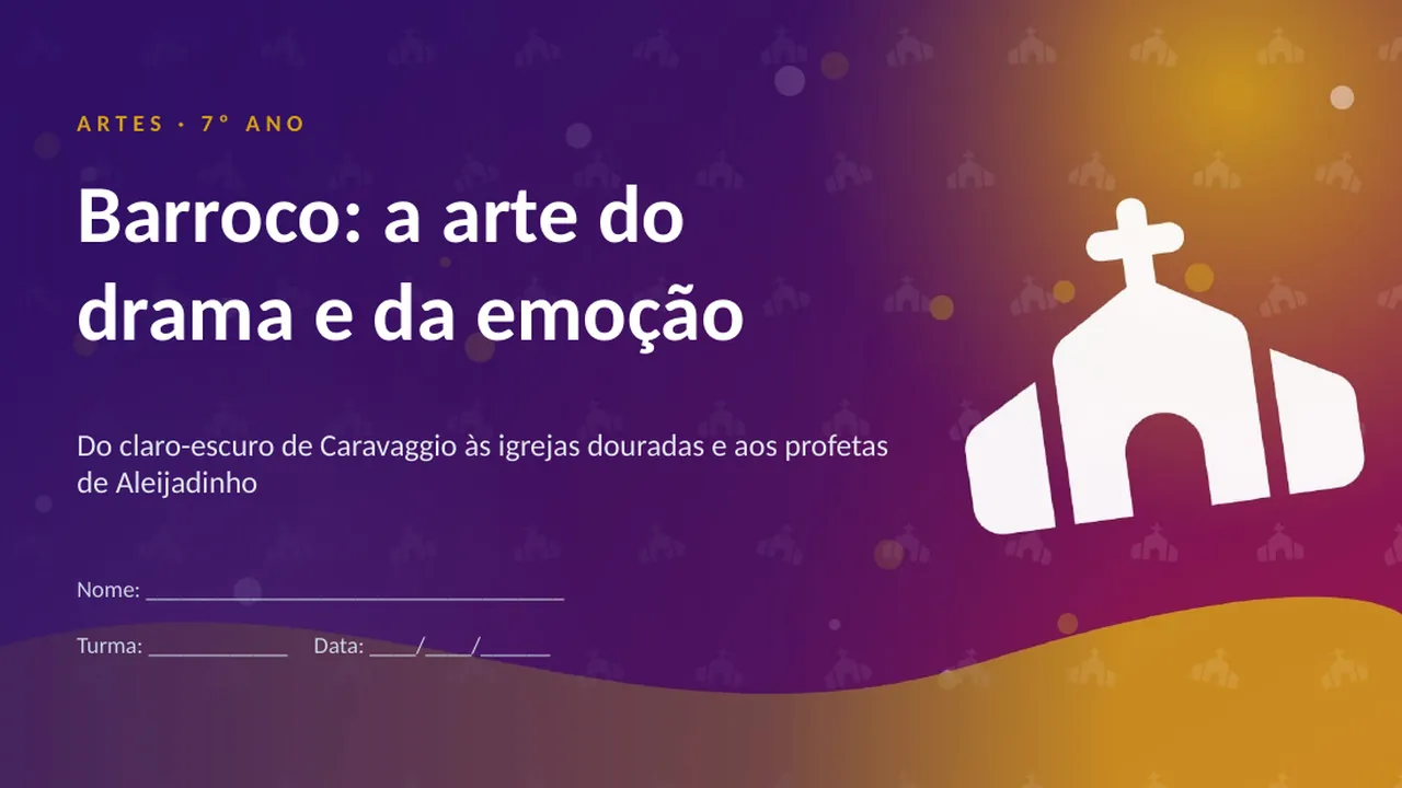 Capa da apresentação Barroco: a arte do drama e da emoção