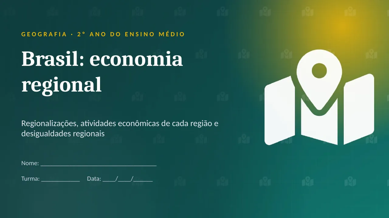 Capa da apresentação Brasil: economia regional