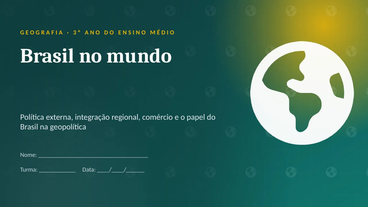 Capa da apresentação Brasil no mundo