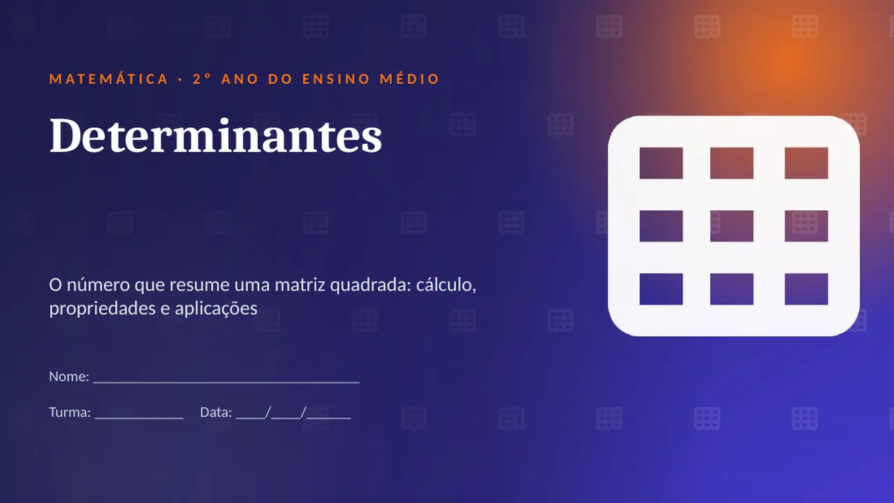 Capa da apresentação Determinantes