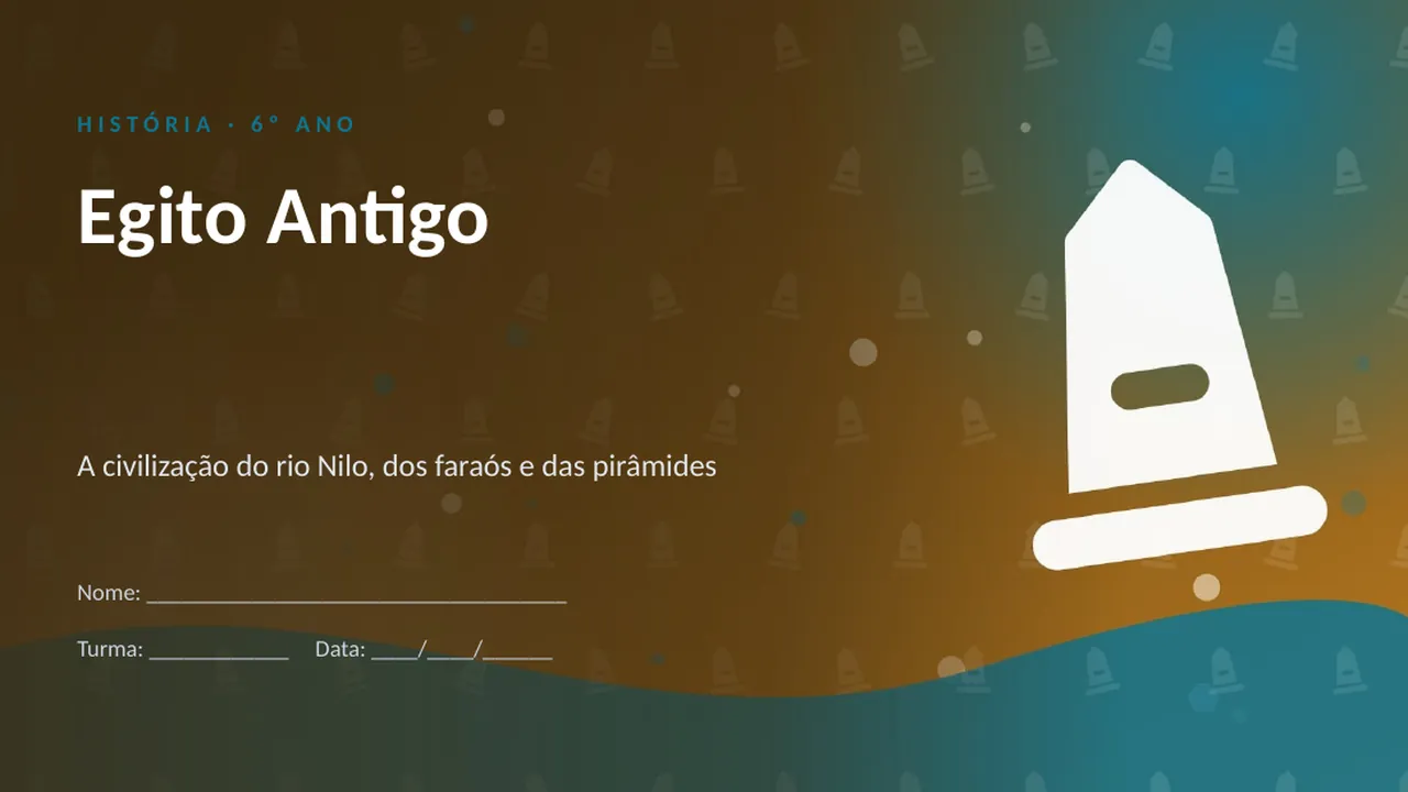 Capa da apresentação Egito Antigo