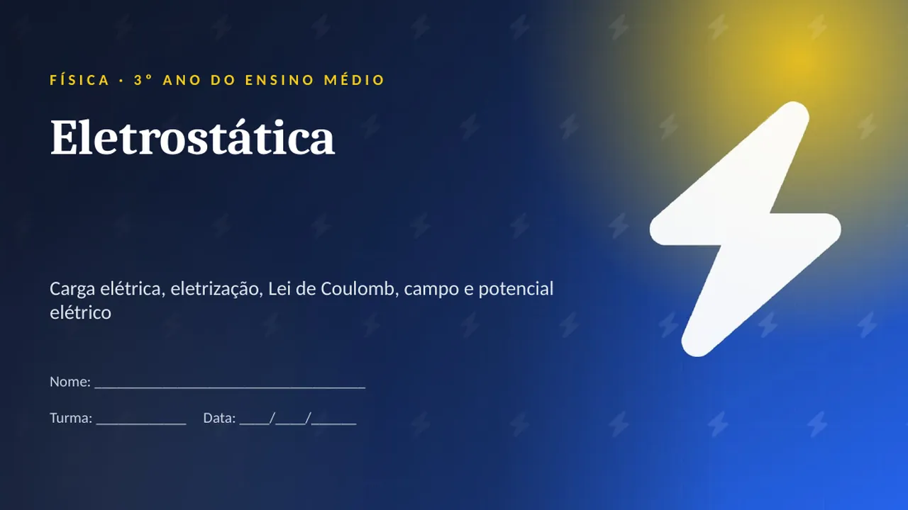 Capa da apresentação Eletrostática