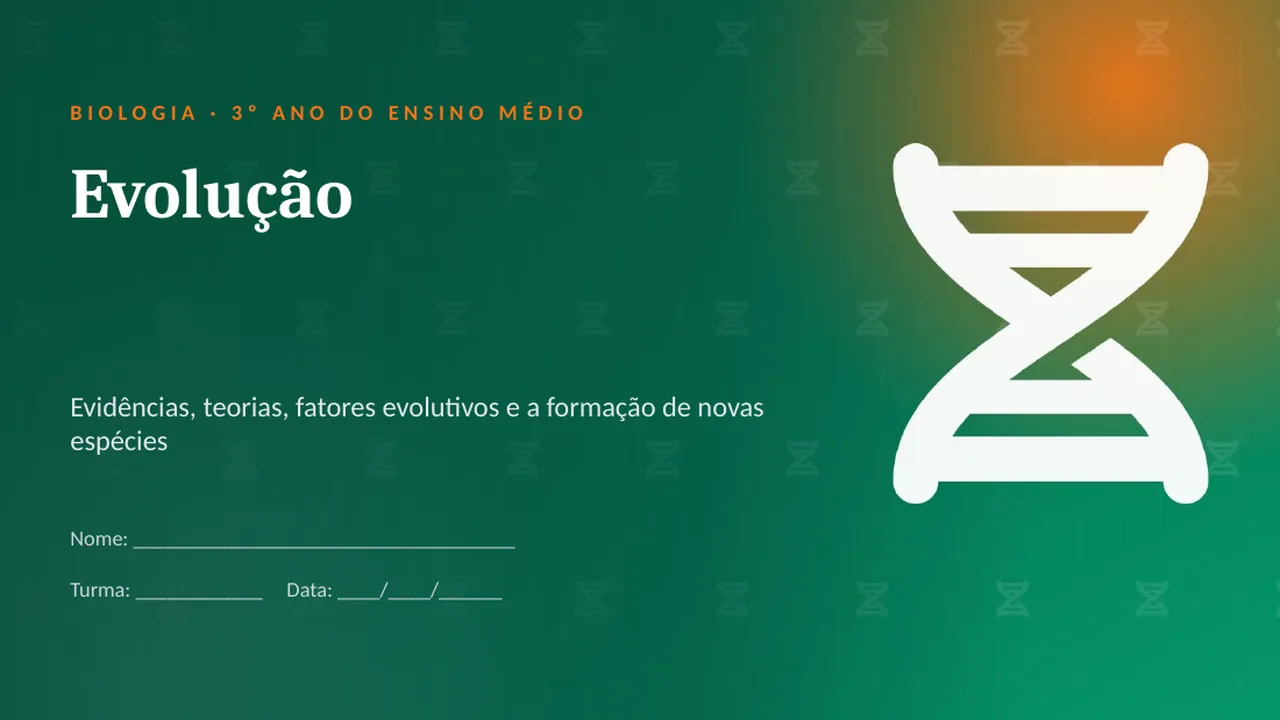 Capa da apresentação Evolução