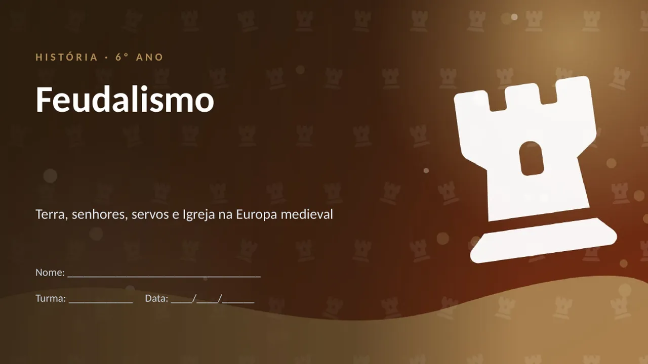 Capa da apresentação Feudalismo