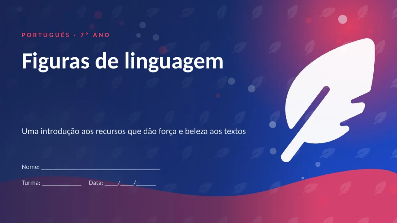 Capa da apresentação Figuras de linguagem