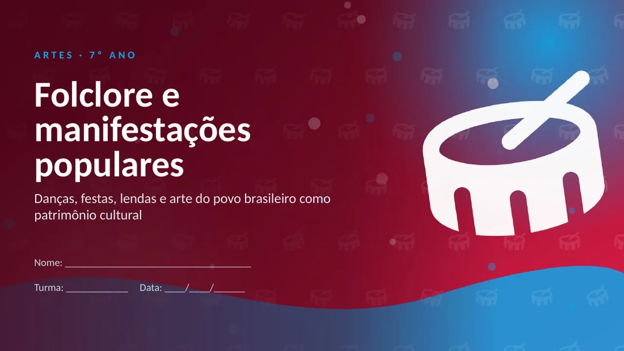 Capa da apresentação Folclore e manifestações populares