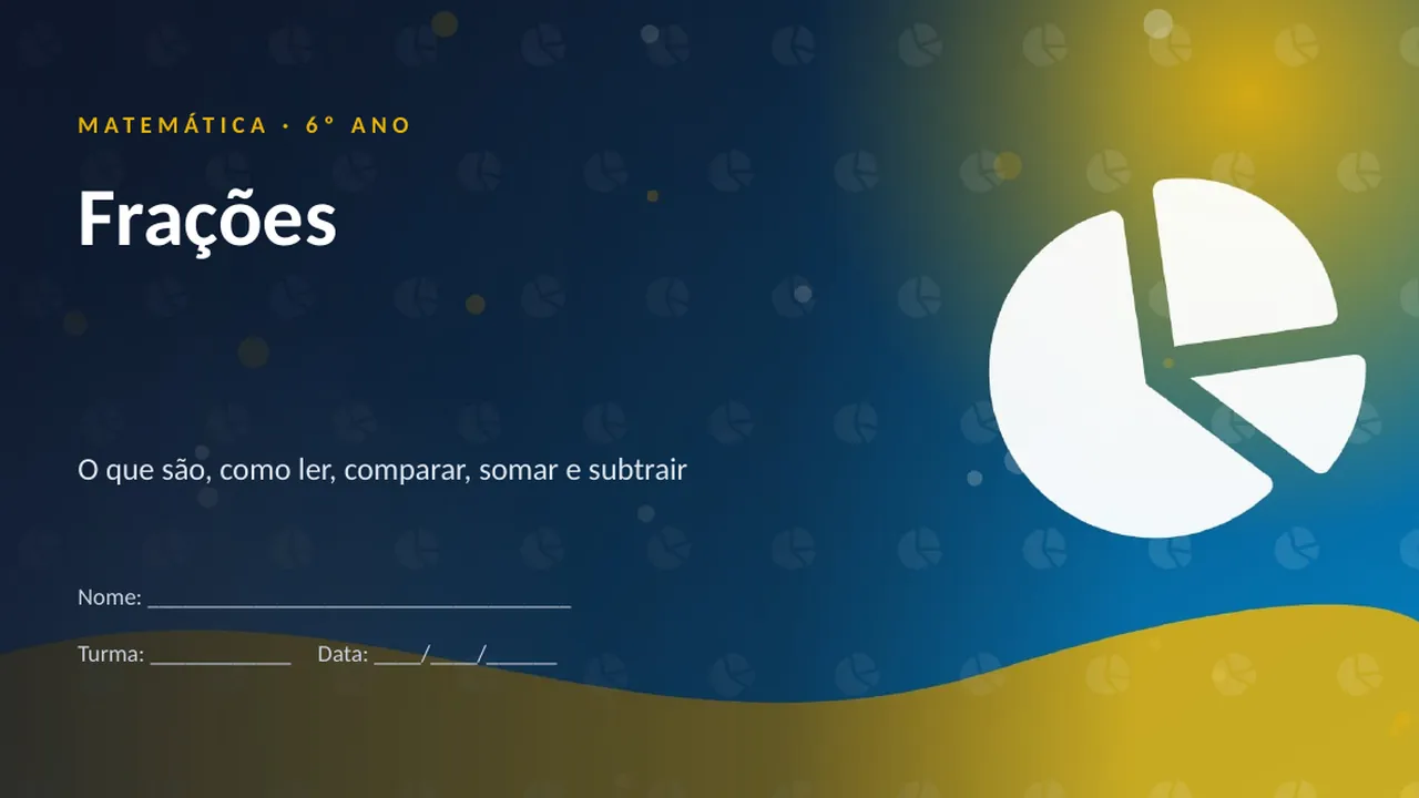 Capa da apresentação Frações