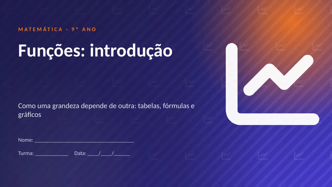 Capa da apresentação Funções: introdução