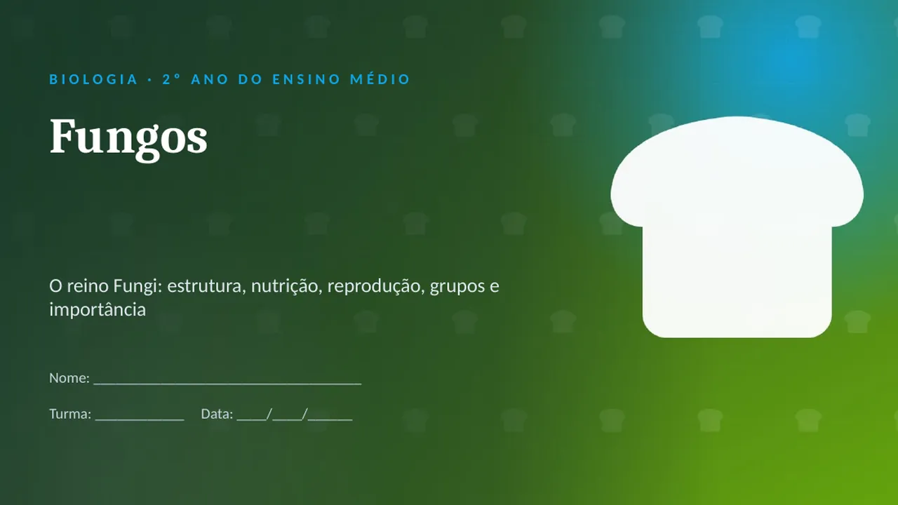 Capa da apresentação Fungos