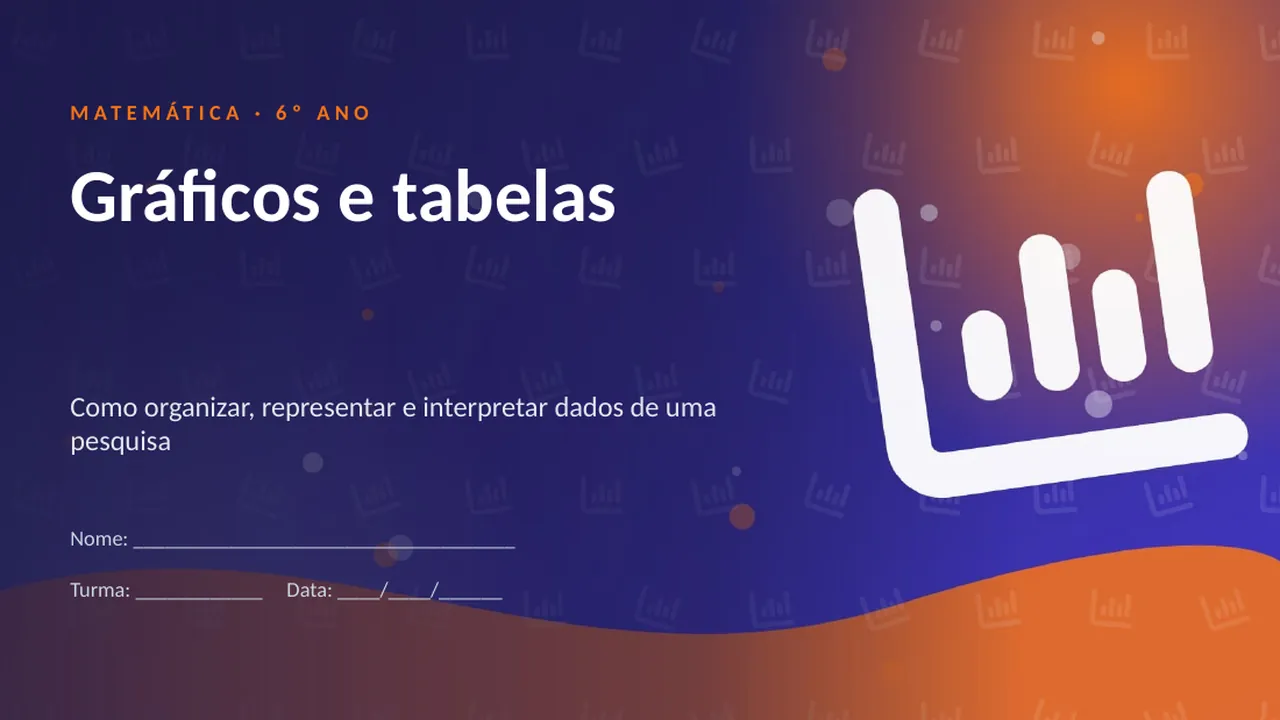 Capa da apresentação Gráficos e tabelas