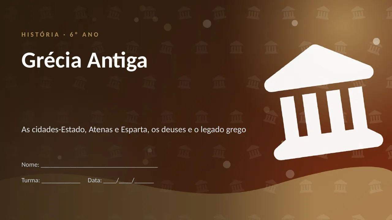 Capa da apresentação Grécia Antiga