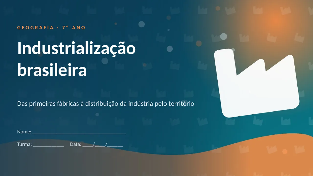 Capa da apresentação Industrialização brasileira