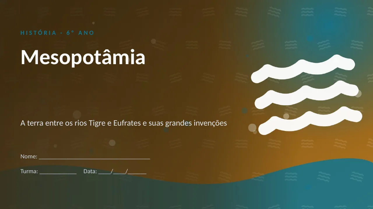 Capa da apresentação Mesopotâmia