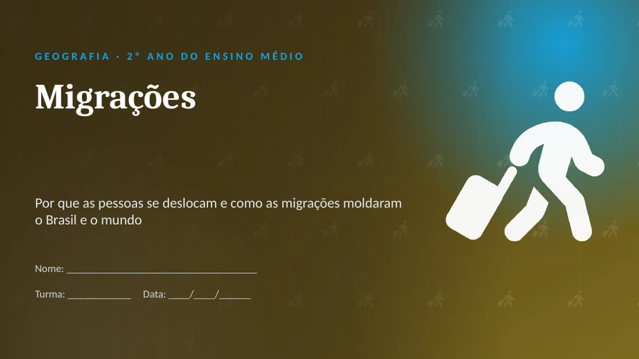 Capa da apresentação Migrações