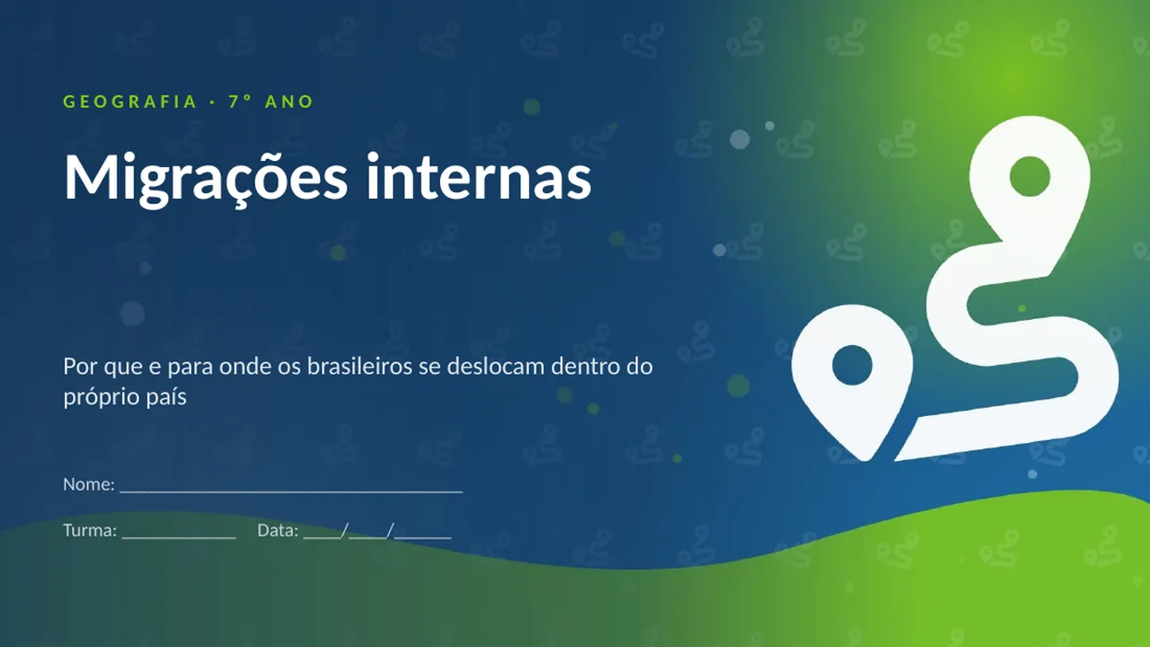 Capa da apresentação Migrações internas