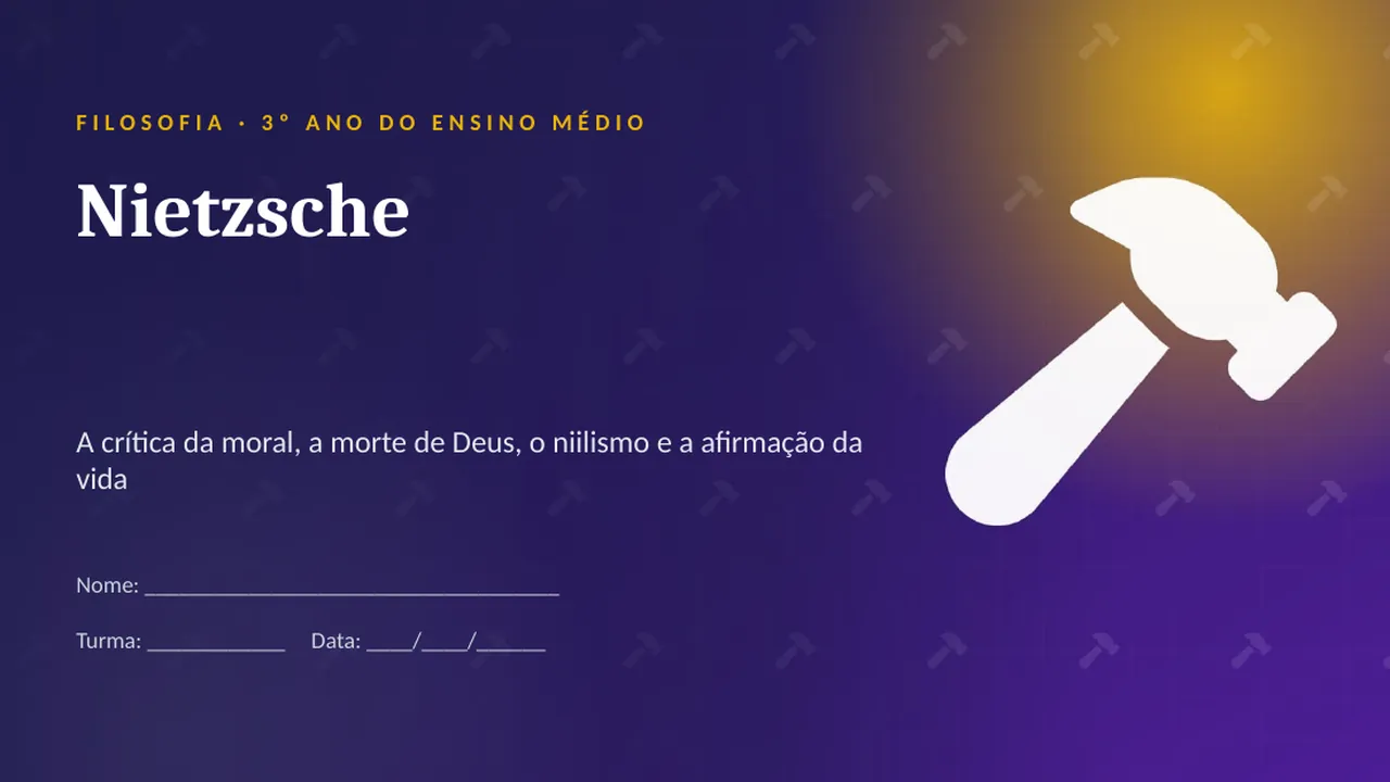 Capa da apresentação Nietzsche
