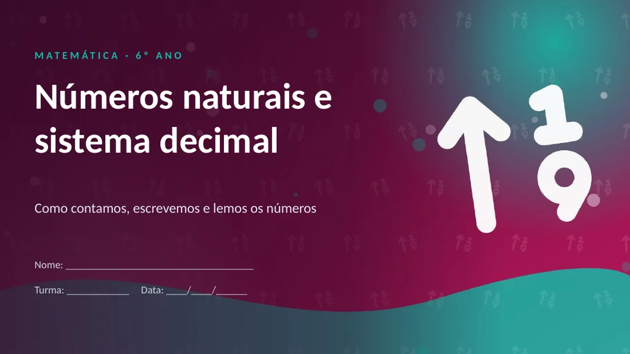 Capa da apresentação Números naturais e sistema decimal