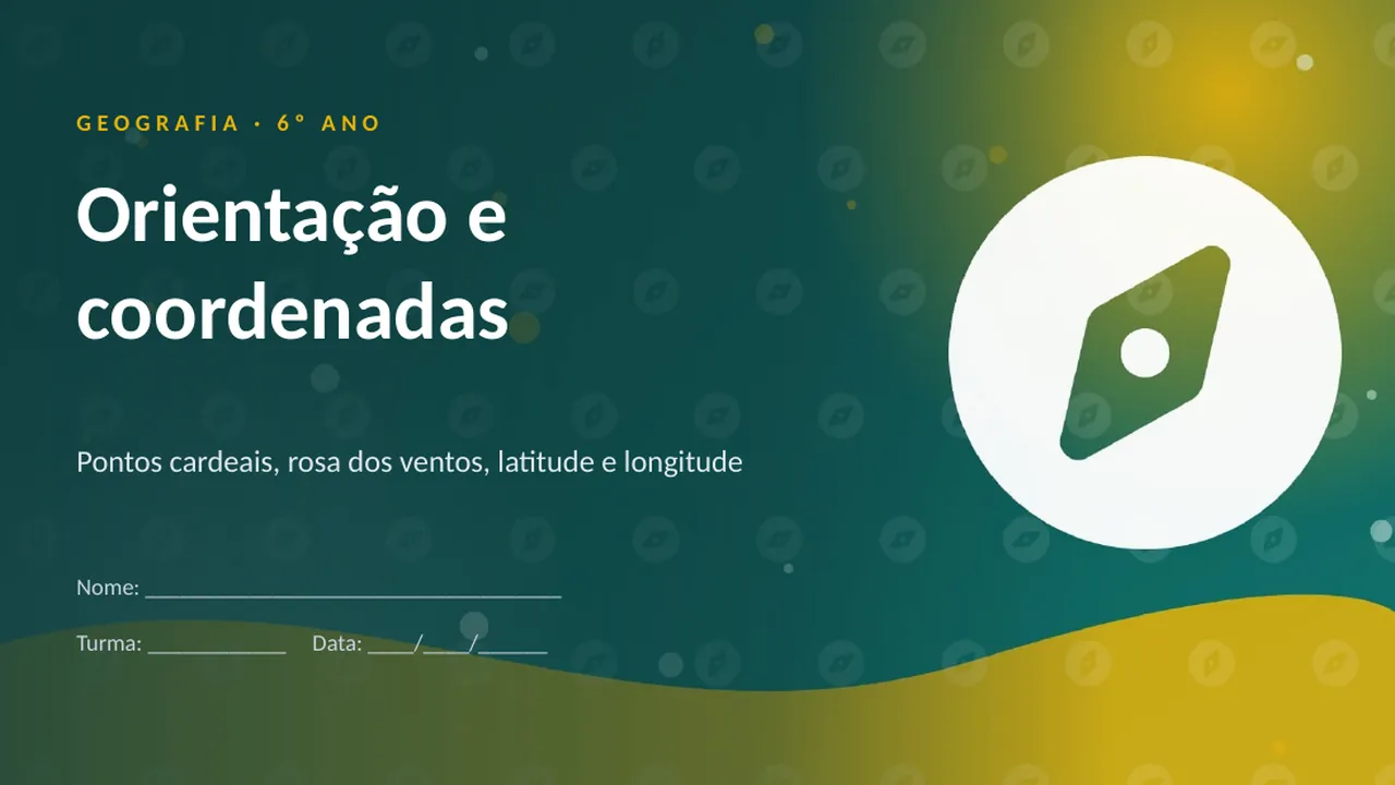 Capa da apresentação Orientação e coordenadas