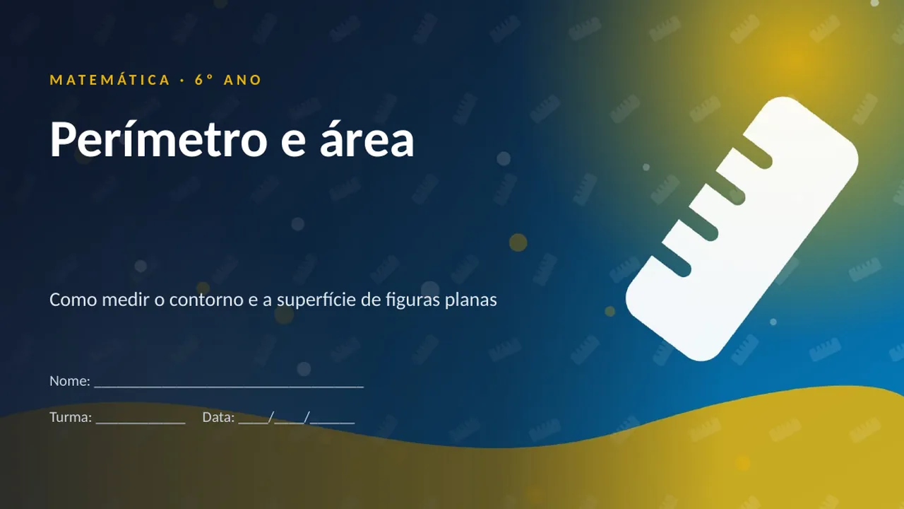 Capa da apresentação Perímetro e área