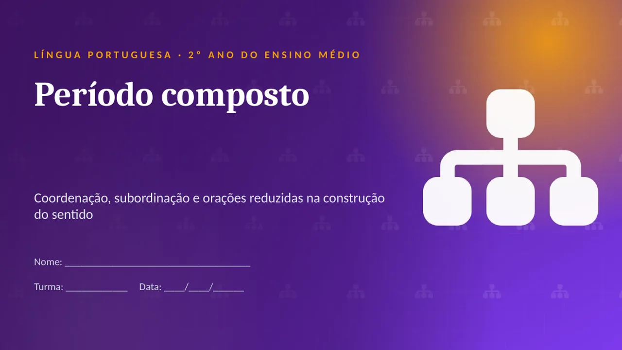 Capa da apresentação Período composto