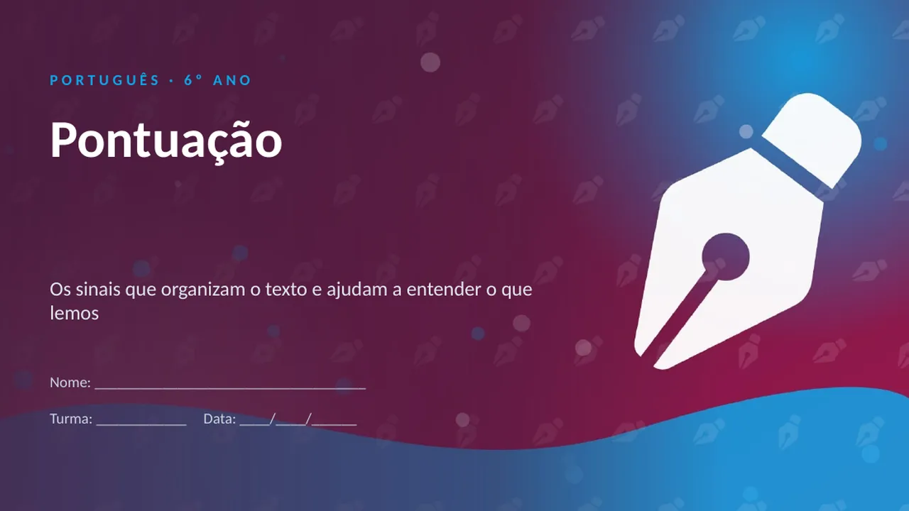 Capa da apresentação Pontuação