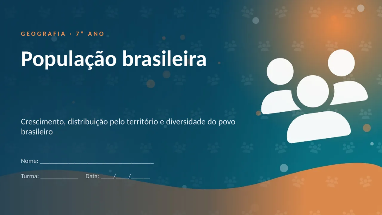 Capa da apresentação População brasileira