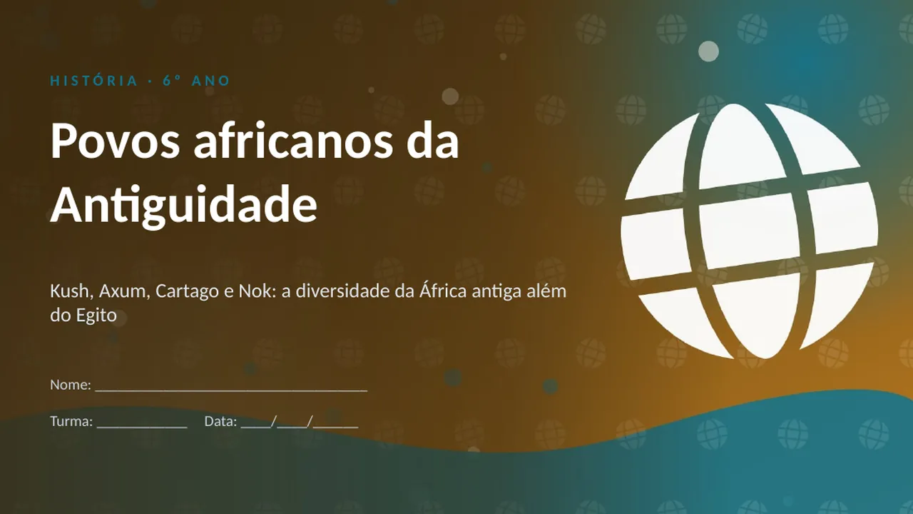 Capa da apresentação Povos africanos da Antiguidade