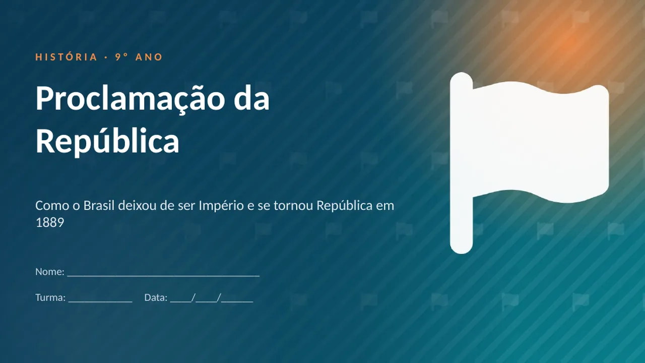 Capa da apresentação Proclamação da República