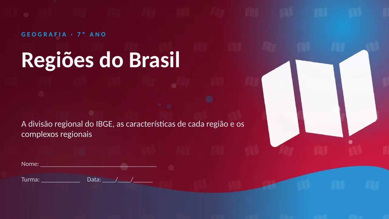 Capa da apresentação Regiões do Brasil