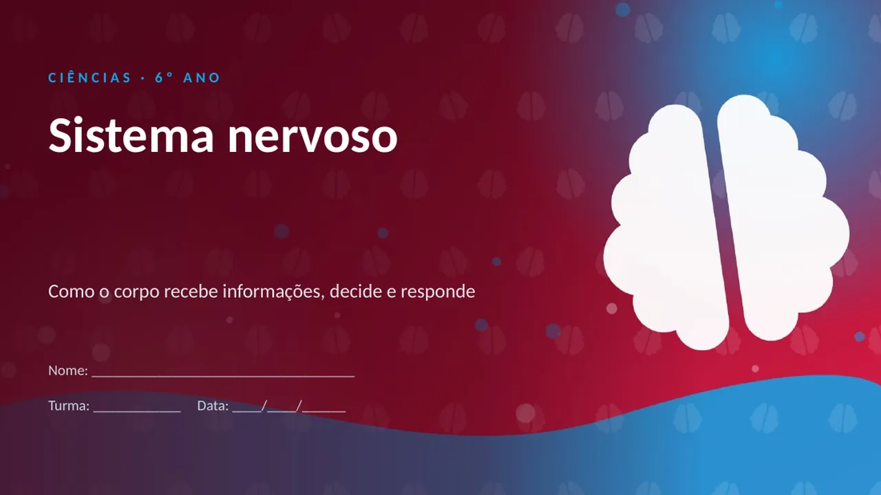 Capa da apresentação Sistema nervoso