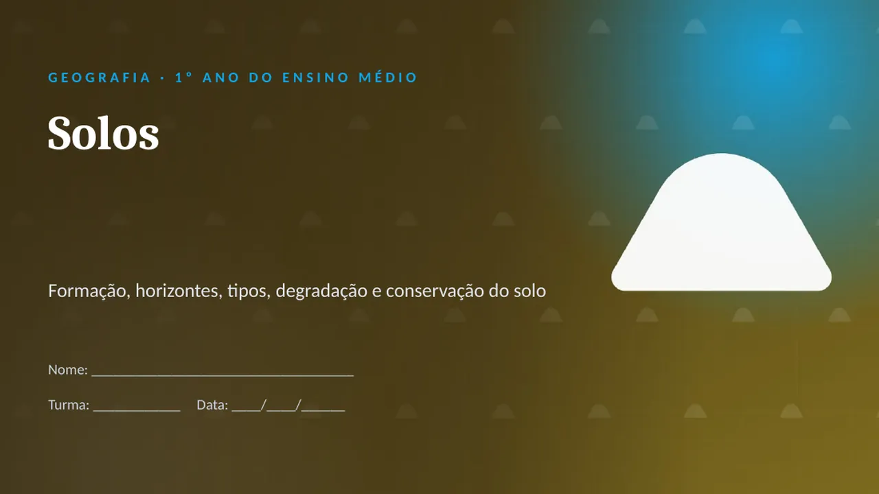 Capa da apresentação Solos